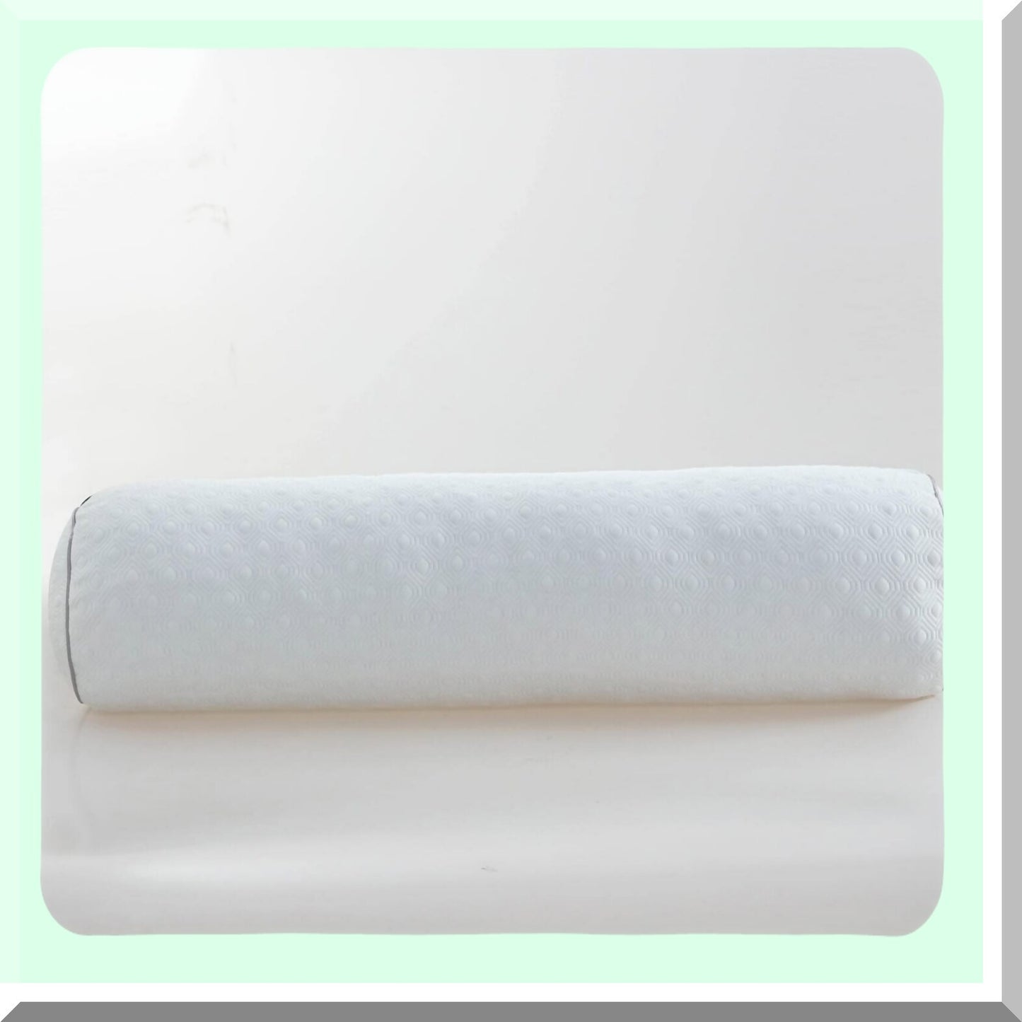 CoolFlex Memory Foam Knee and Leg Support Pillow - Adjustable Roll Bolster with Bamboo Cover - Shredded Gel Infused Cylinder - 32x8 Size