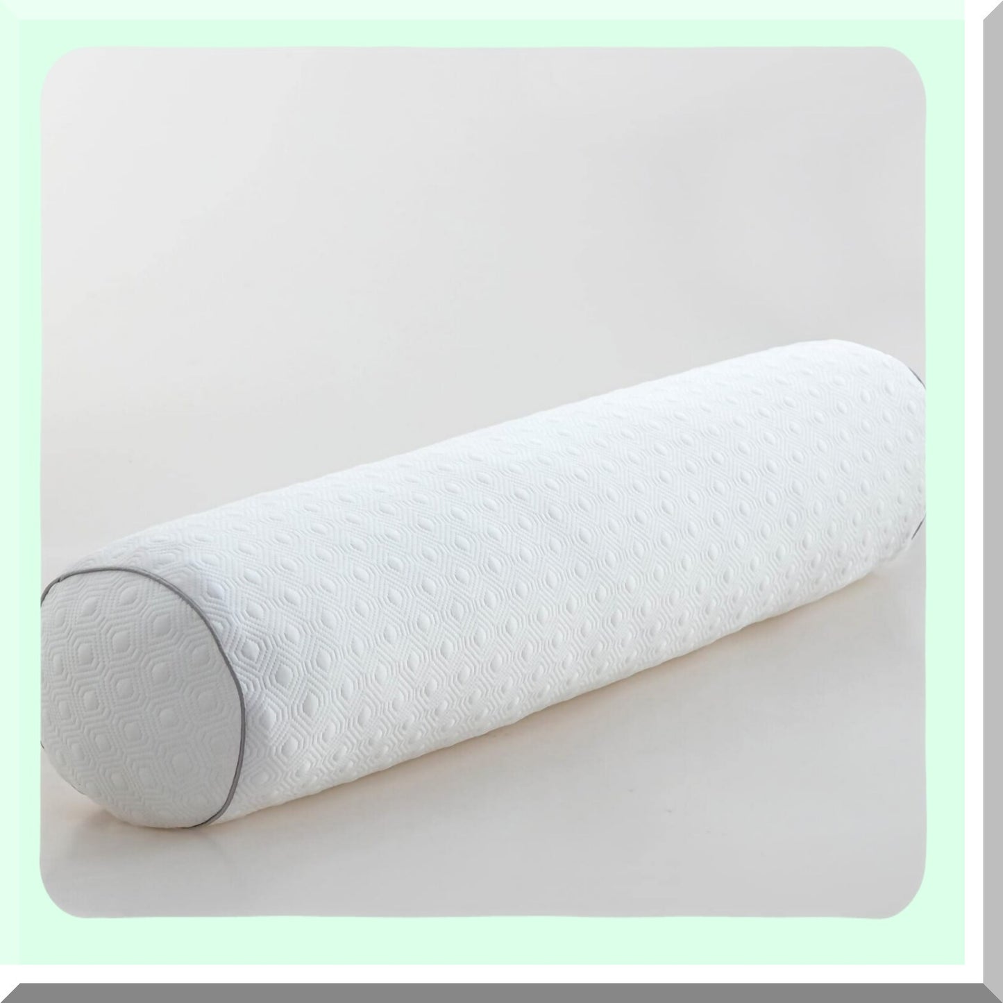 CoolFlex Memory Foam Knee and Leg Support Pillow - Adjustable Roll Bolster with Bamboo Cover - Shredded Gel Infused Cylinder - 32x8 Size