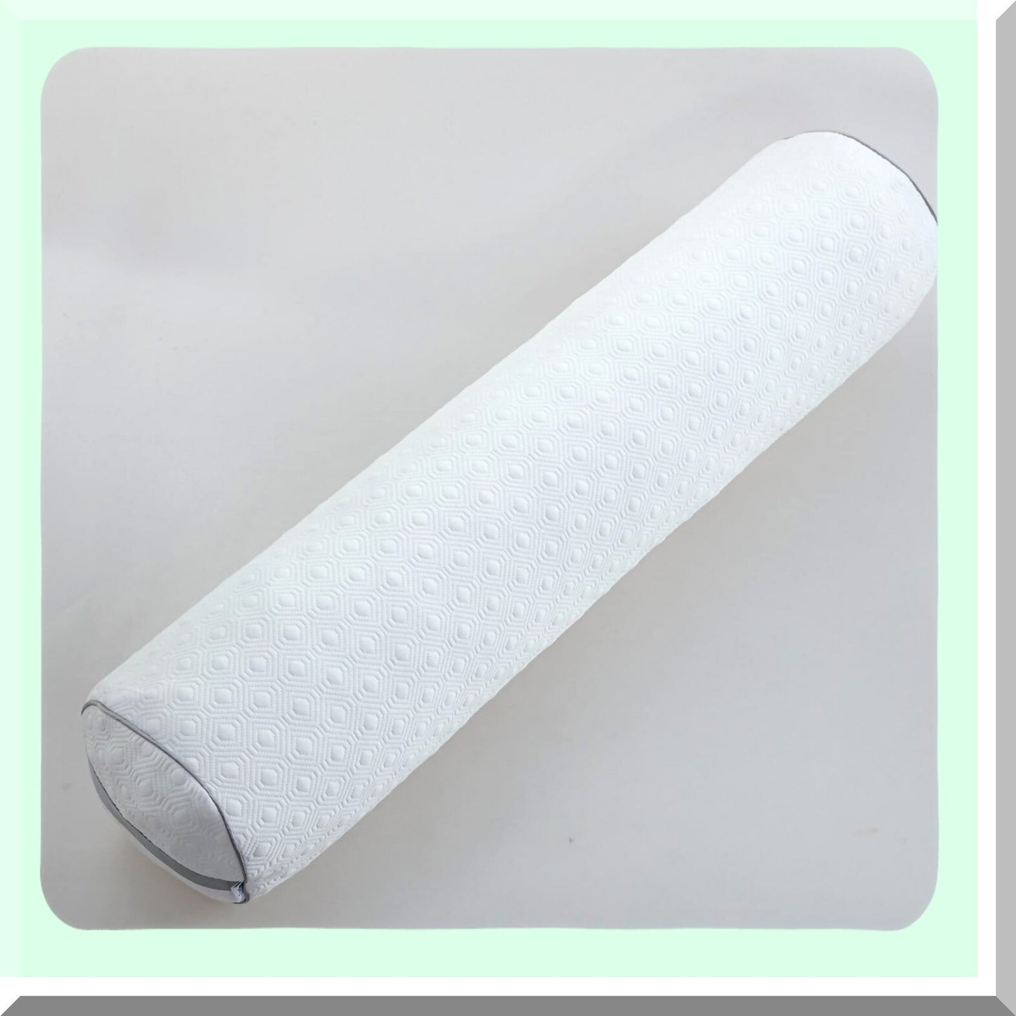 CoolFlex Memory Foam Knee and Leg Support Pillow - Adjustable Roll Bolster with Bamboo Cover - Shredded Gel Infused Cylinder - 32x8 Size