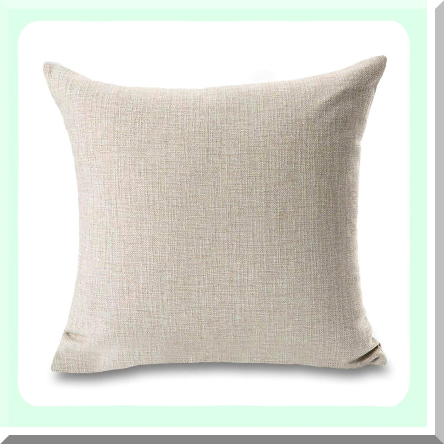 Beach Bliss Pillow Covers - Coastal Decorative Cushion Cases with Pink Bicycle, Starfish, Conch, and Seagull Design for Summer Home Decor 18" x 18"