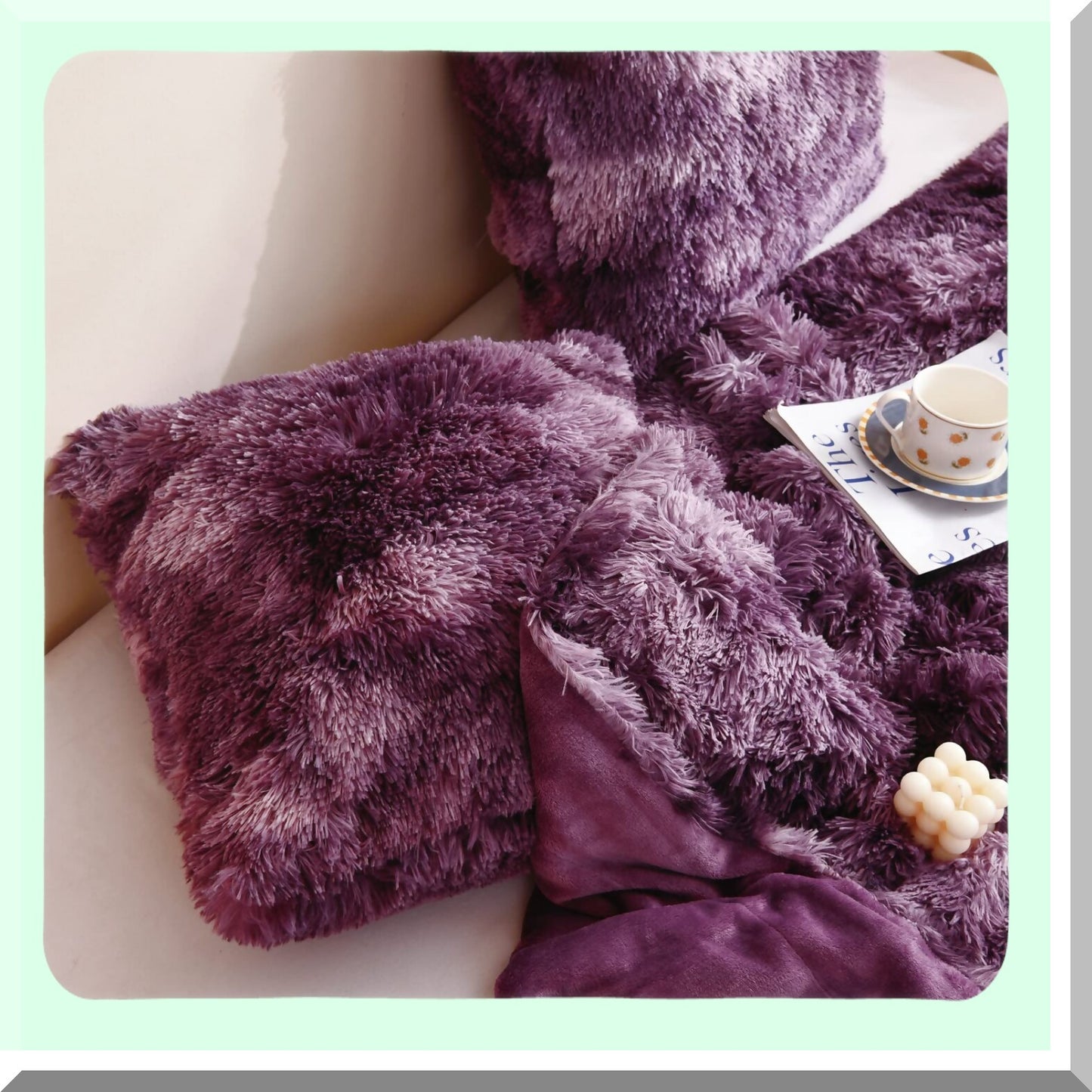 Violet Purple Tie-Dye Cushion Cover Set - Decorative Throw Pillowcase for Sofa, Bedding, Car - 18x18 Inch Pack of 2 - Home Decor Accent