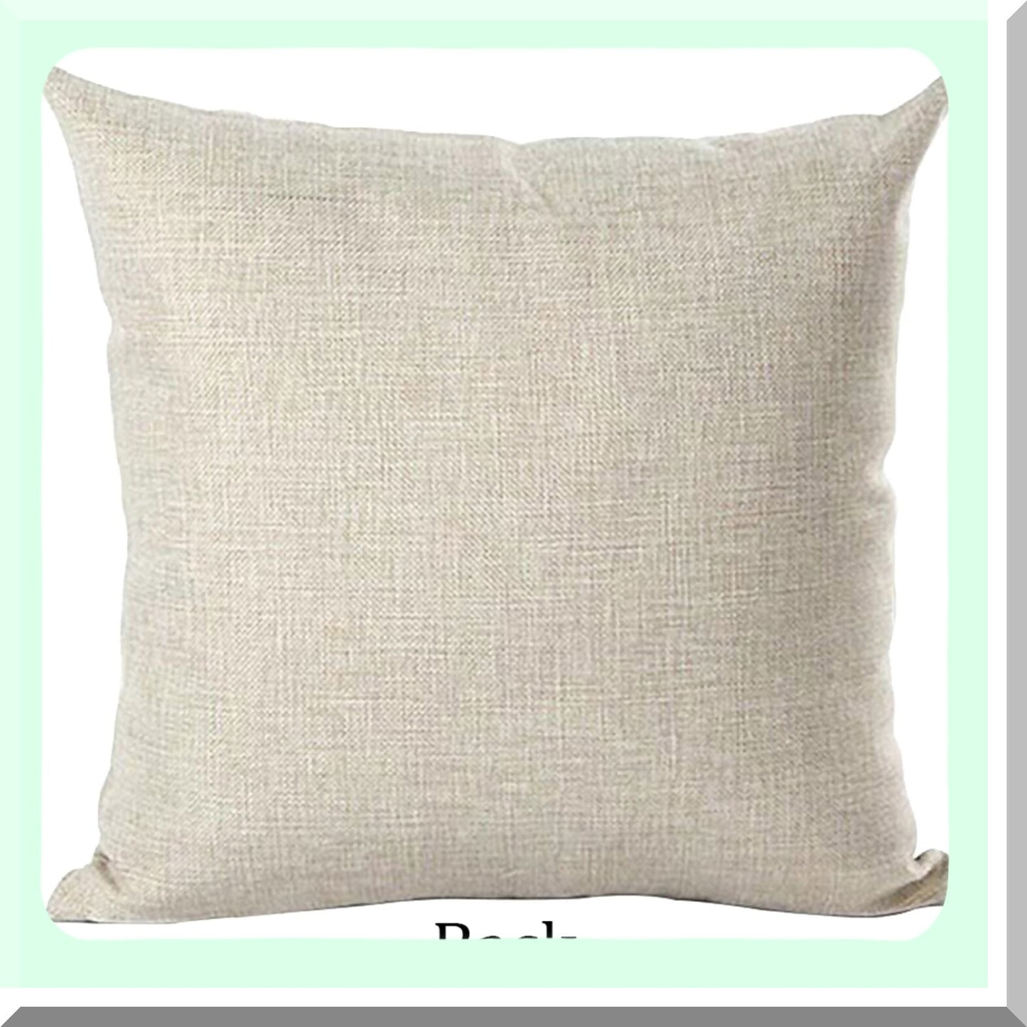 Lake Life Retro Blue Throw Pillow Cover - Summer Decorative Home Decor - Cotton Linen Square 18x18 Inches - Living Room, Bed, Sofa, Car Accessory