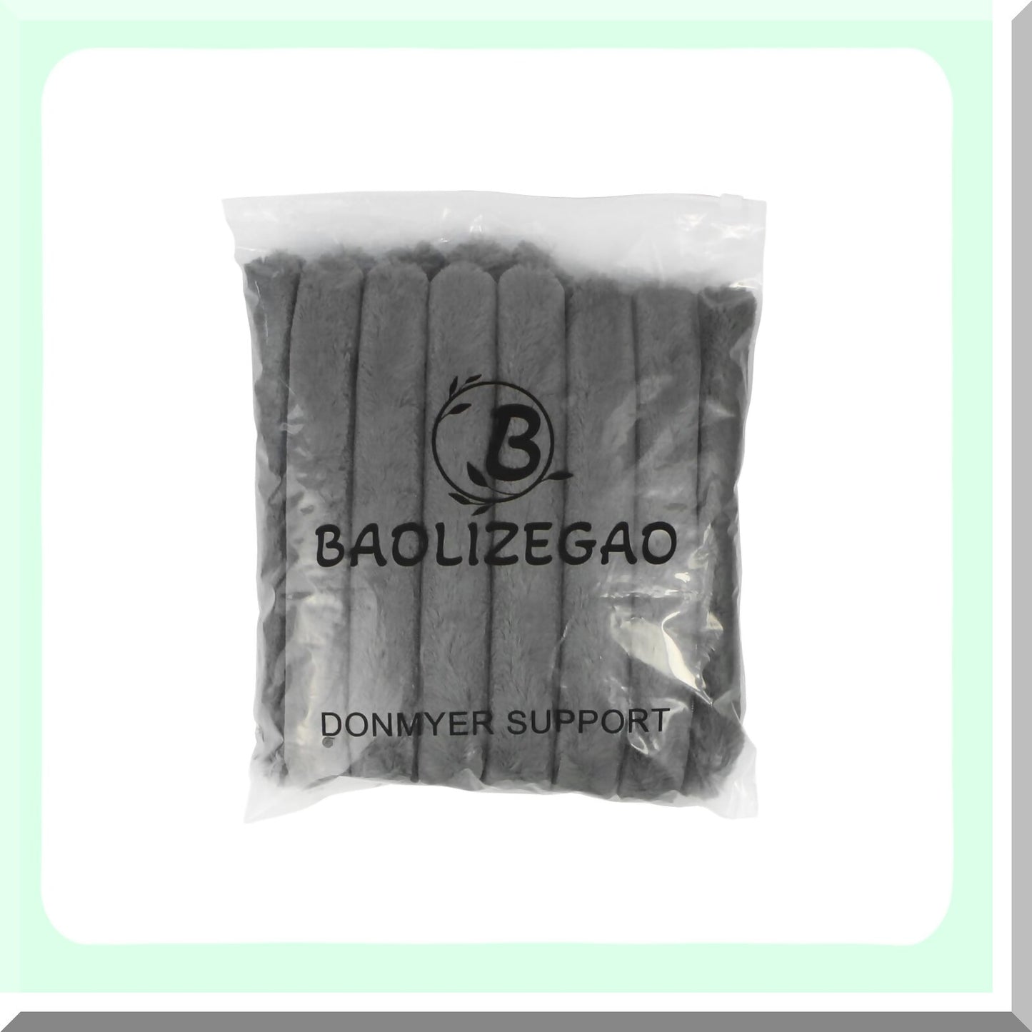 Luxury Plush Stripe Pillowcase Set - Soft Cozy Double-Sided Cushion Covers for Couch Sofa Bed - Decorative Shaggy Throw Pillows - Dark Grey 20x20