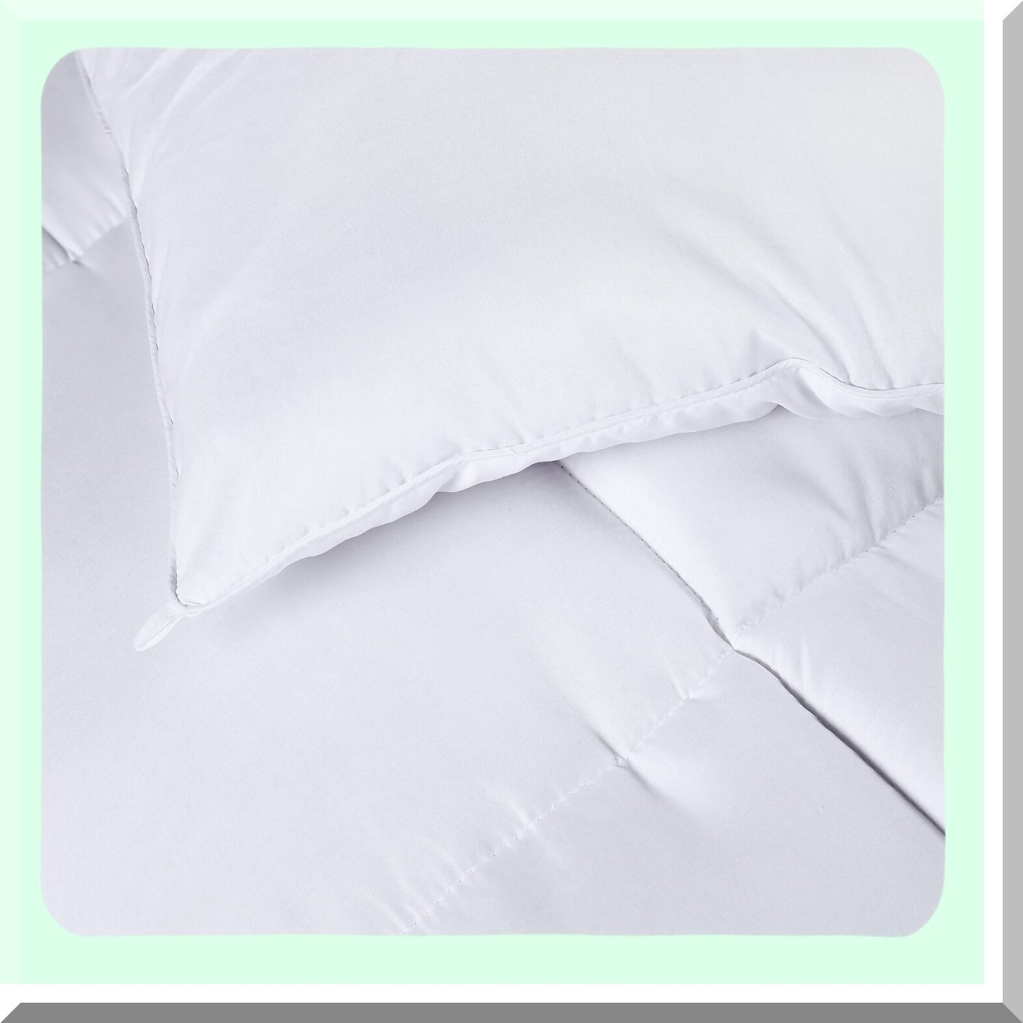 Luxury Cloud Down Alternative Comforter - Twin Size White - Quilted Comforter with Corner Tabs - Box Stitched Duvet Insert for Ultimate Comfort and Style