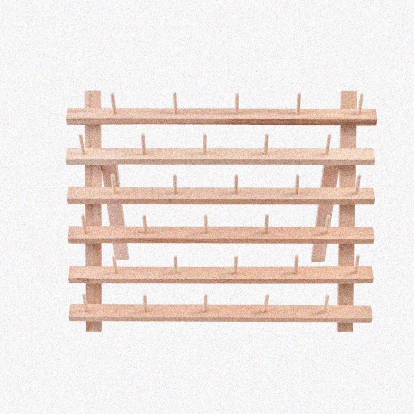 Wooden Thread Storage Rack for 30 Spools