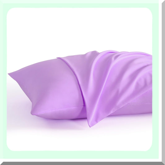 Luxury Lavender Pillowcase Set - 2 Pack Brushed Microfiber 20x30 Pillowcases | Soft, Wrinkle-Free, Fade & Stain Resistant | Envelope Closure | Queen Size 20x30 Inches
