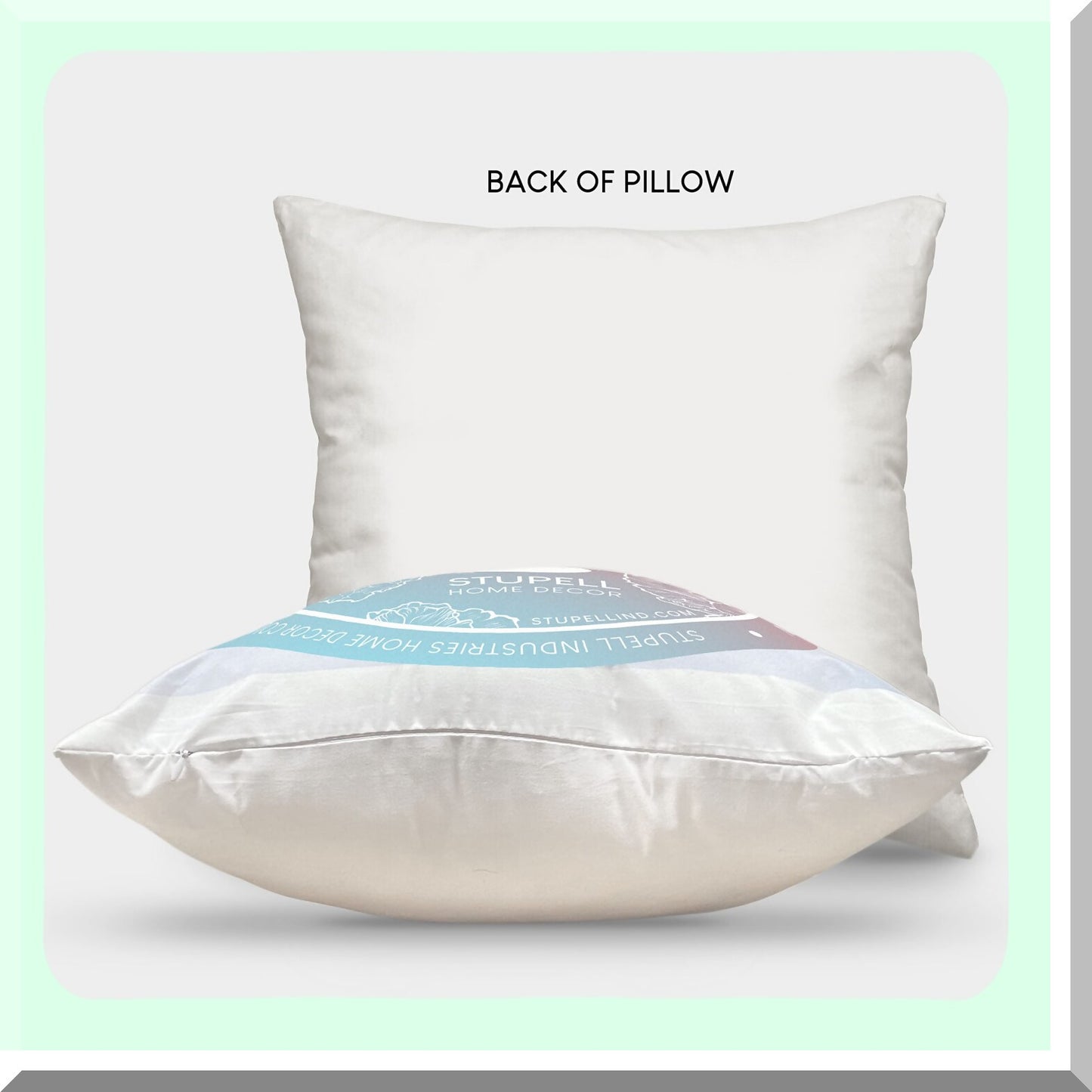 Ocean Breeze Egret Throw Pillow - Coastal Bird Design by Julia Purinton - 18x18 Blue Cushion Cover - Beach Decor Accent for Living Room or Bedroom