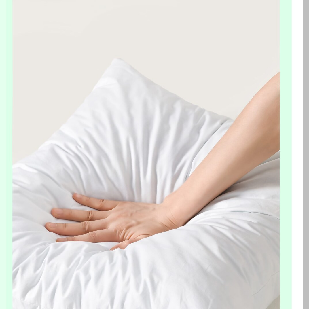 MemoryLux Euro Support Pillow Inserts - High Density Shredded Memory Foam Fill - Hotel Collection Comfort - Cotton Fabric Cover - 24x24 - 2 Pack