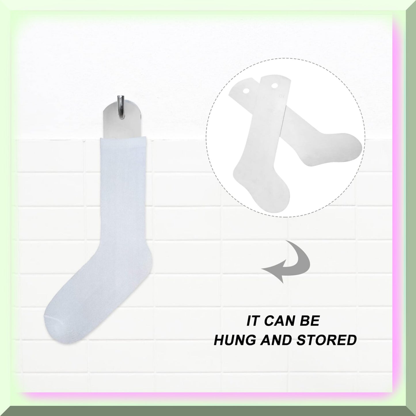 Metal Heat Press Hockey Style Sock Jigs Set of 2