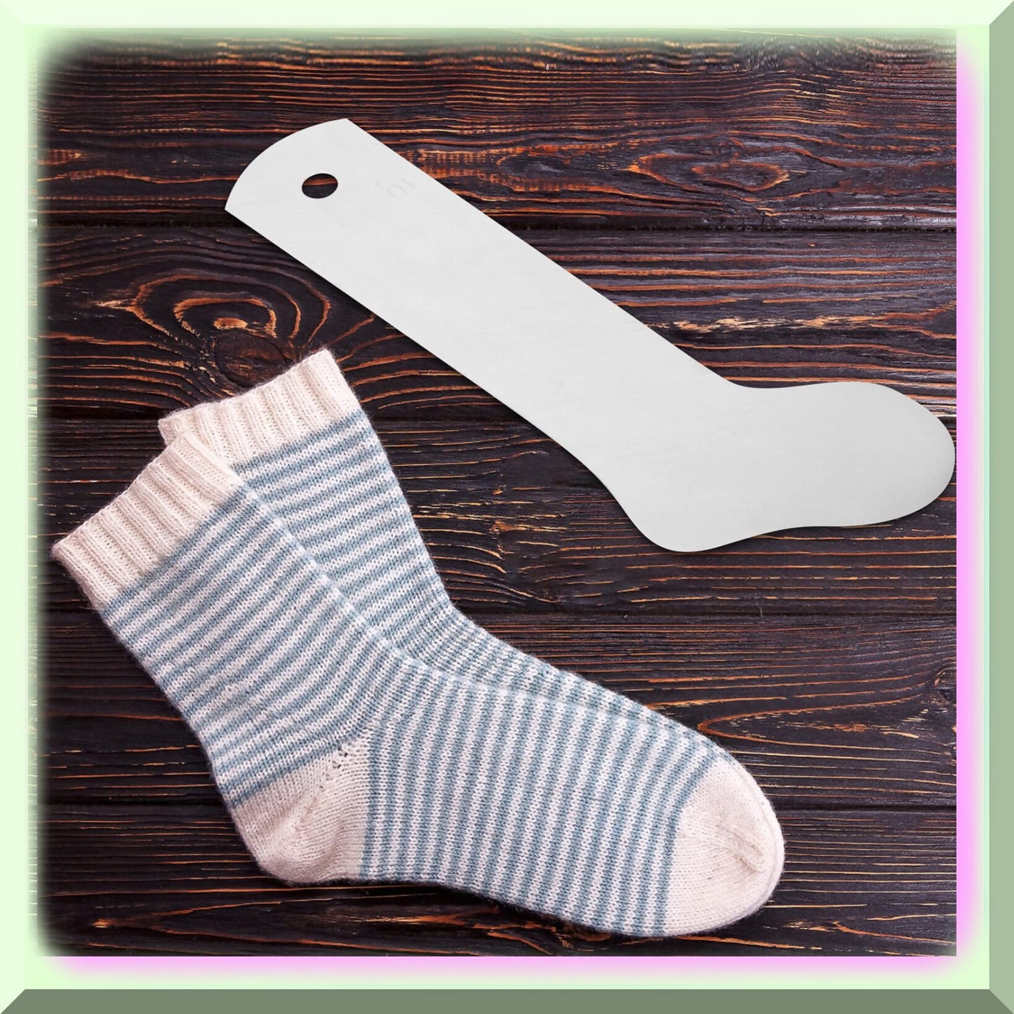 Metal Heat Press Hockey Style Sock Jigs Set of 2