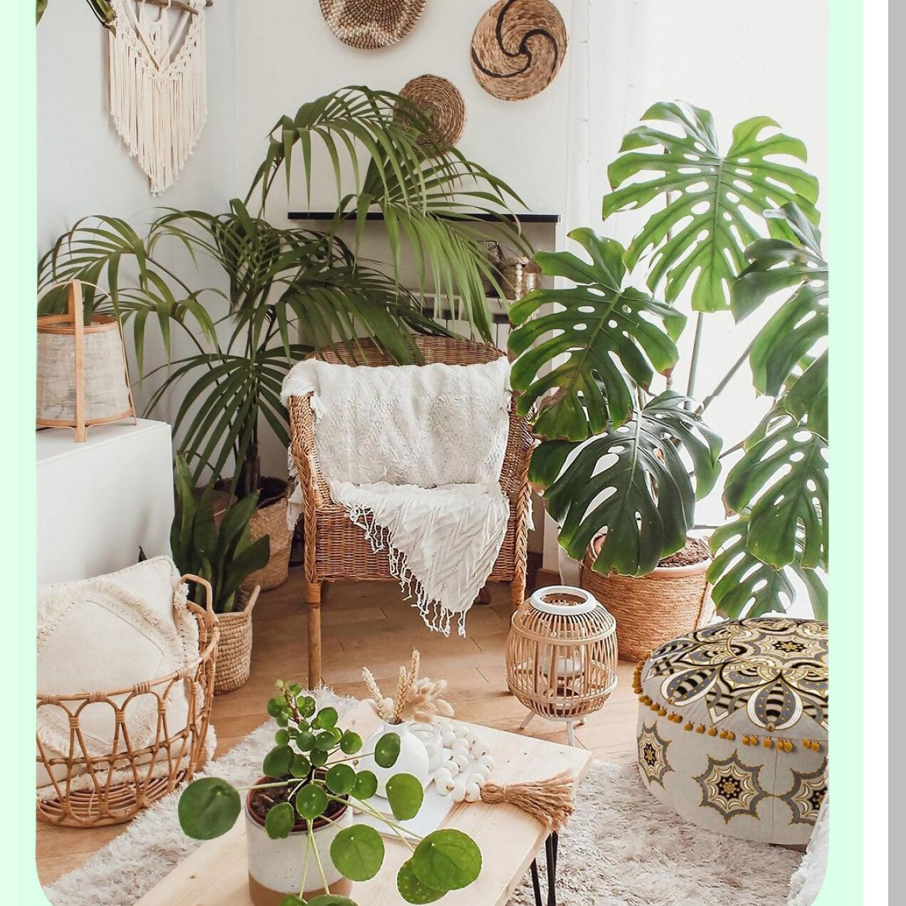 Bohemian Bliss Floor Pouf Cover - 24x8 inches - Moroccan Style Ottoman Slipcover - Yoga Meditation Pillow - Footstool Boho Room Decor - Unique Furniture Accent