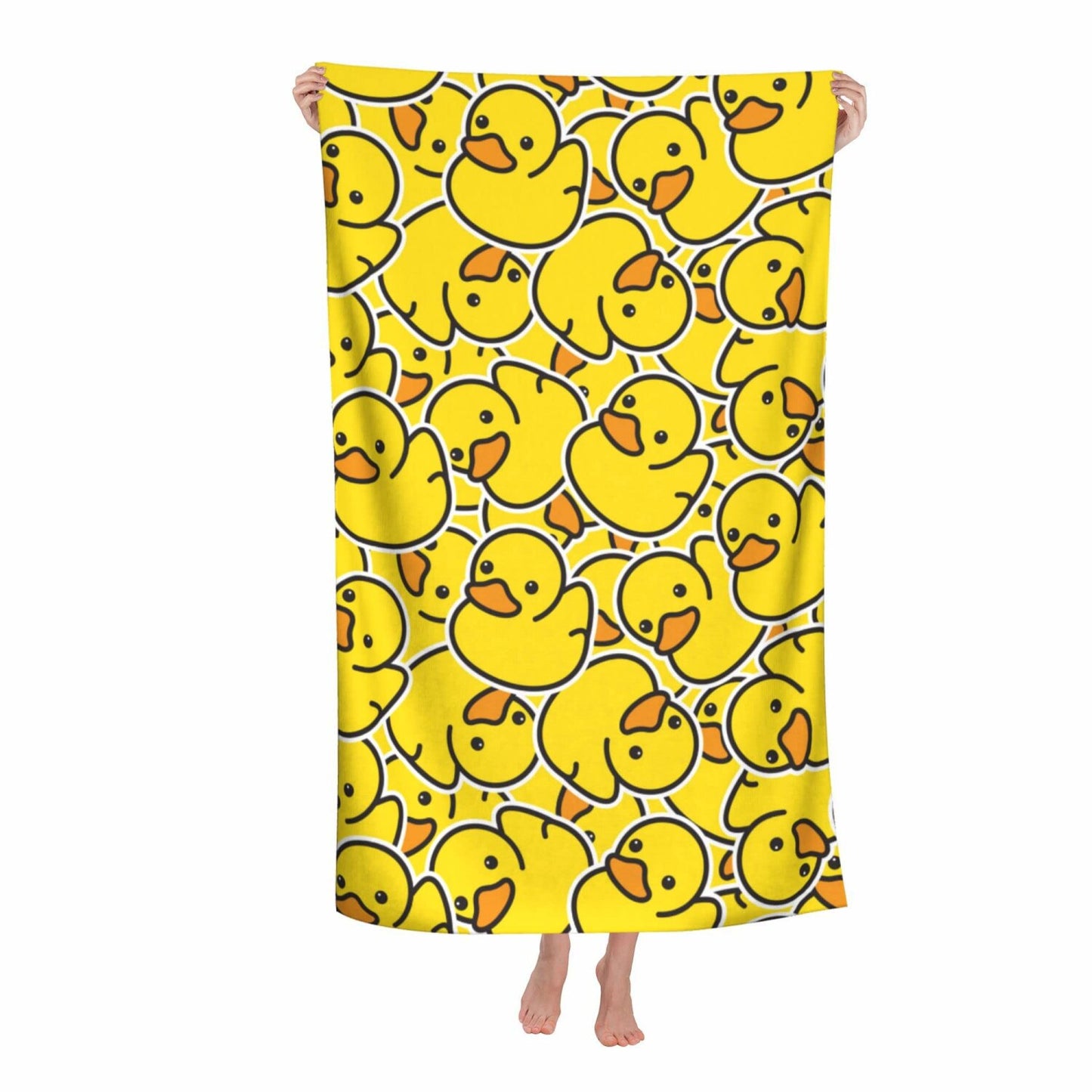 Rubber Ducky Microfiber Beach Towel 32x52inch