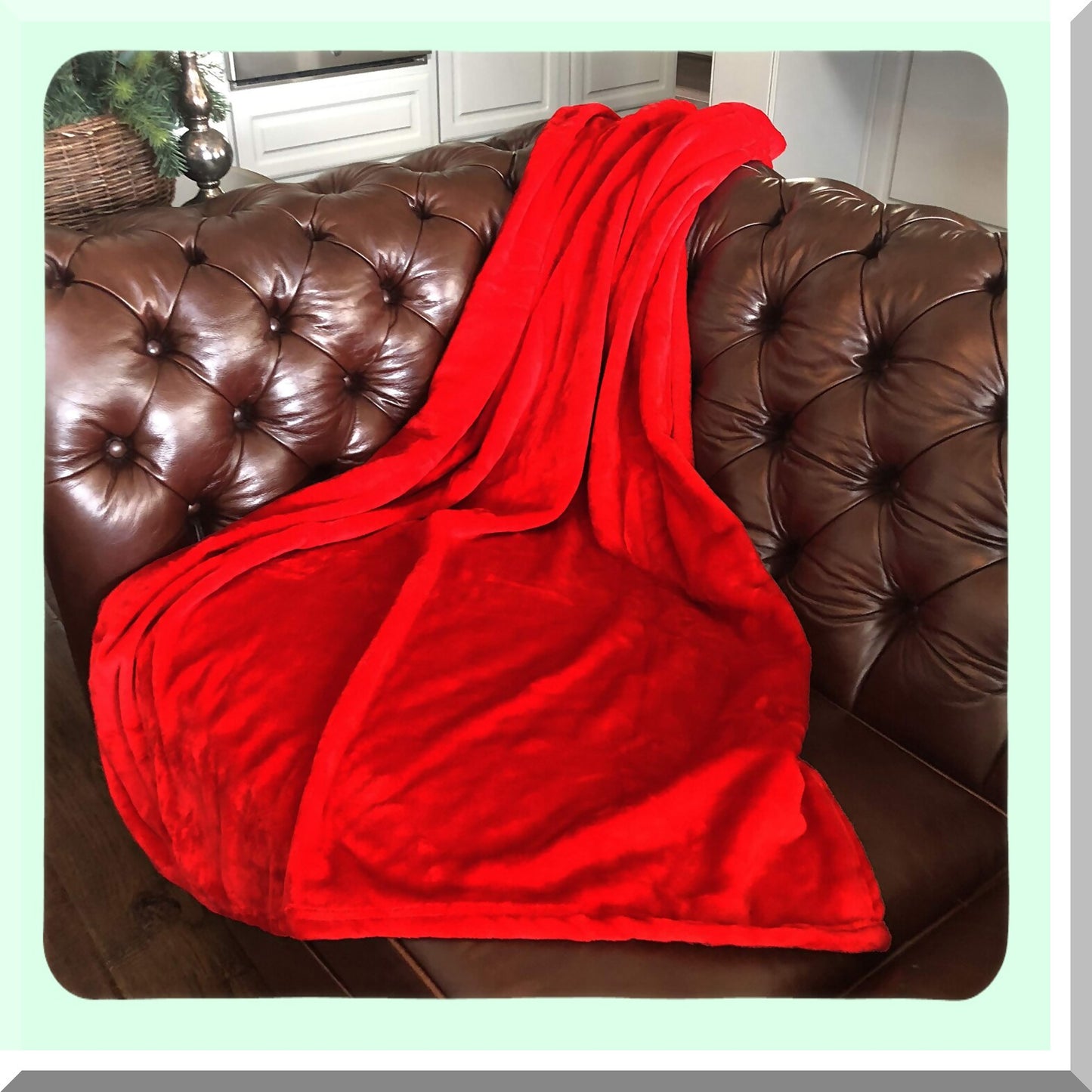 UltraCozy 60x45 Super Soft Flannel Plush Lightweight Throw Blanket - Red