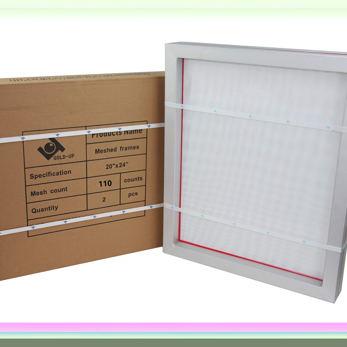 20x24 Aluminum Pre-Stretched Silk Screen Frames 2 Pack