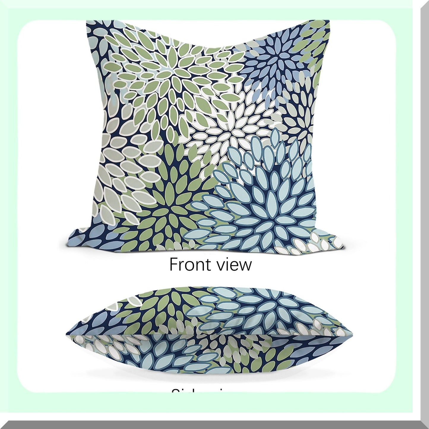 Dahlia Pinnate Floral Cottagecore Reversible Throw Pillow Covers - Spring Summer Decor Set for Home Living Room & Girls Room - 18x18 Inch Pillowcase Set of 2