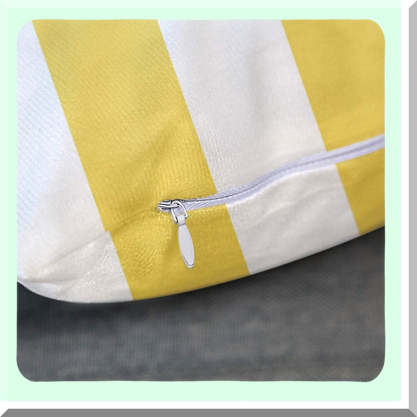 Nautical Anchor Navy Blue Decorative Pillowcase - Modern Home Decor Square 20x20 Inch Throw Pillow Cover with Yellow Accents