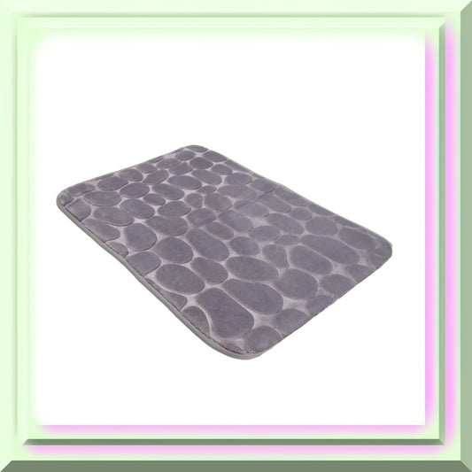 Memory Foam Bath Mat Light Gray 15.7"x23.6"