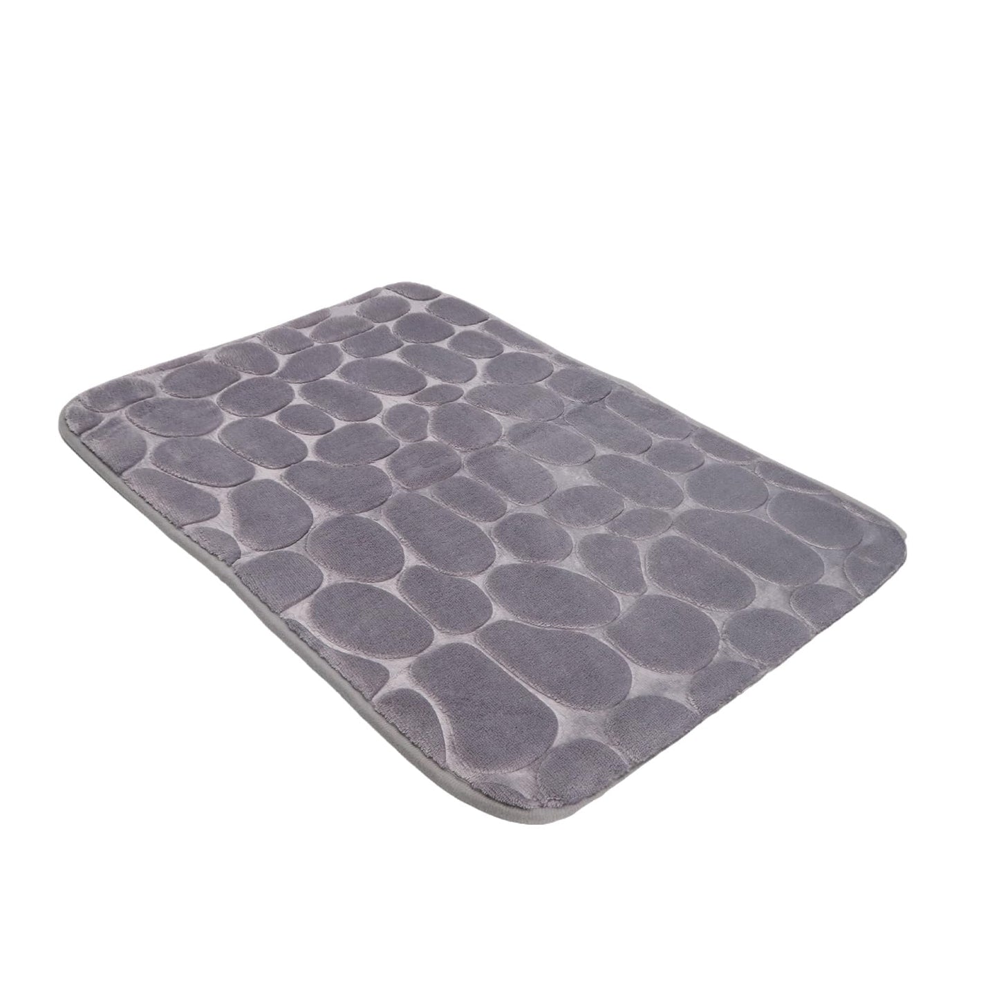 Memory Foam Bath Mat Light Gray 15.7"x23.6"