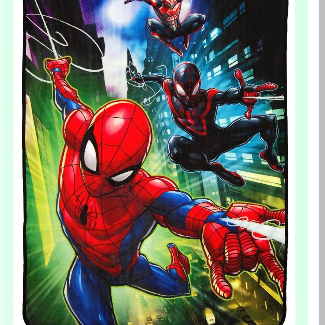 Spider-Man Swing City Cozy Micro Raschel Throw Blanket - 46" x 60""