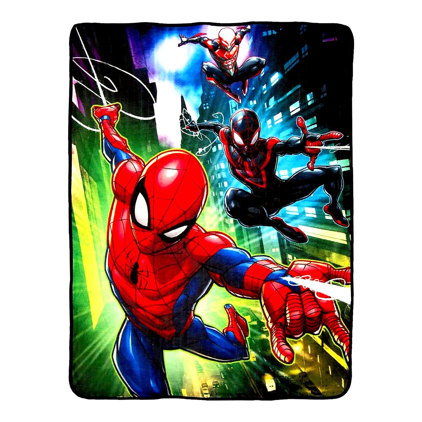 Spider-Man Swing City Cozy Micro Raschel Throw Blanket - 46" x 60""