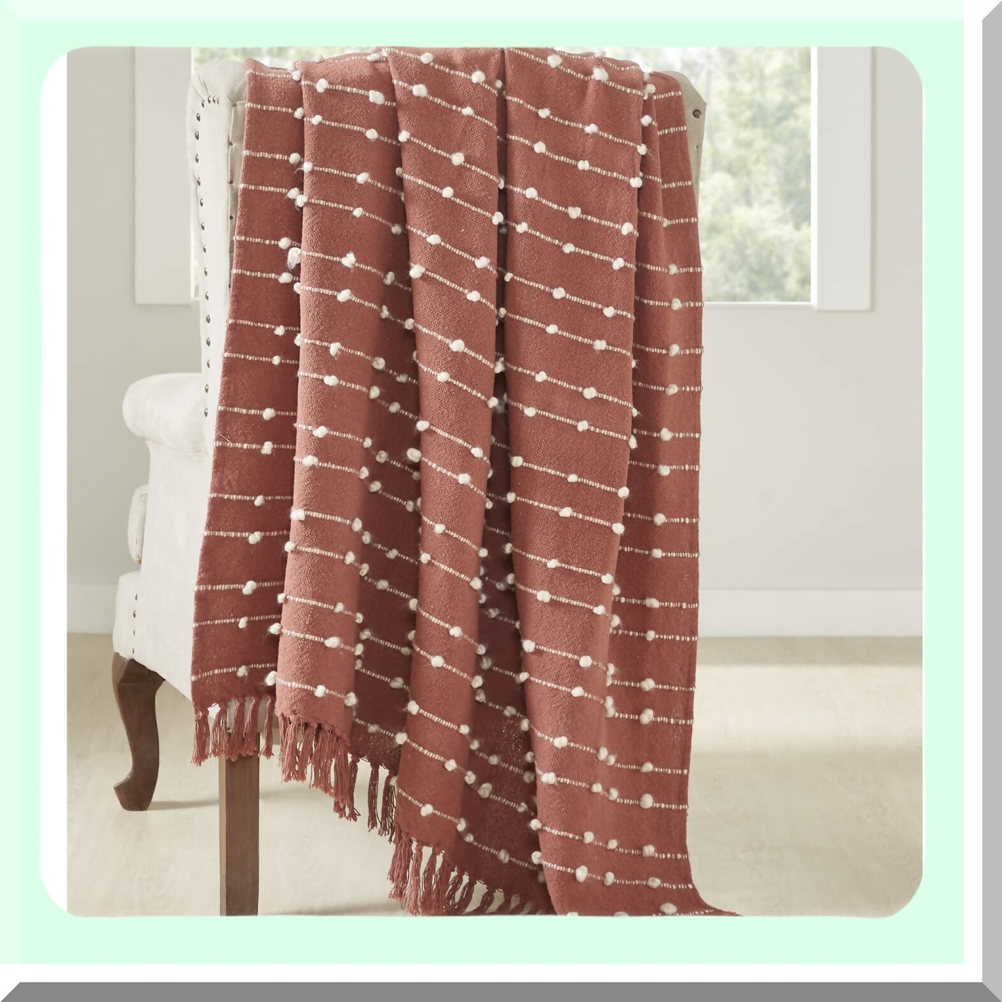 CozyCotton Luxe 60x70 Henna Throw Blanket