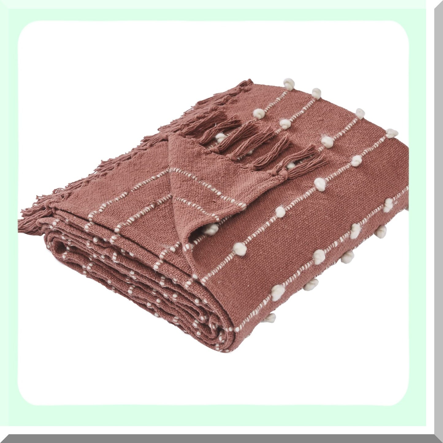CozyCotton Luxe 60x70 Henna Throw Blanket