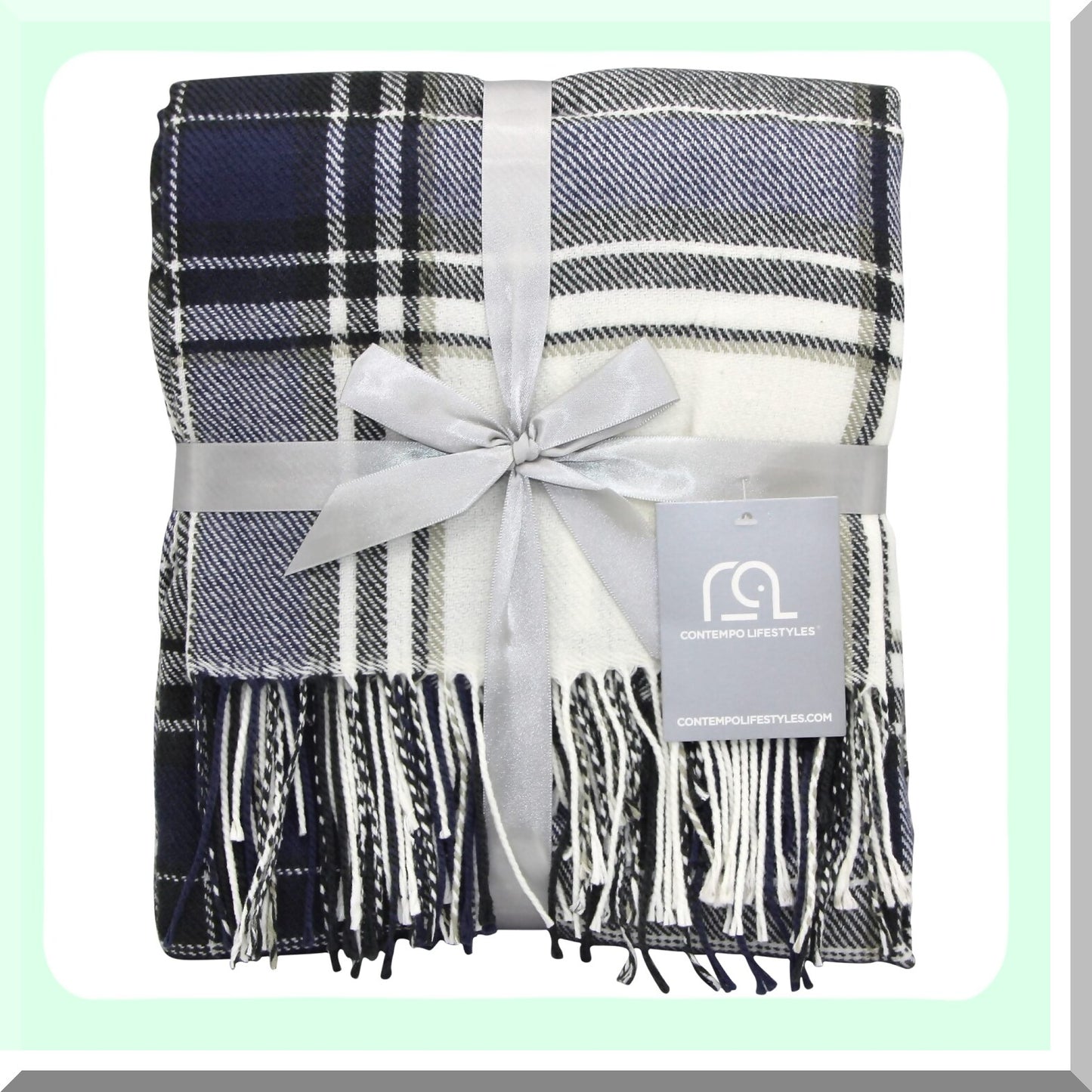 CozyPlaid Ultra-Soft Throw Blanket - Lightweight 50x60, Perfect for Living Room, Couch, and Gifts for Him