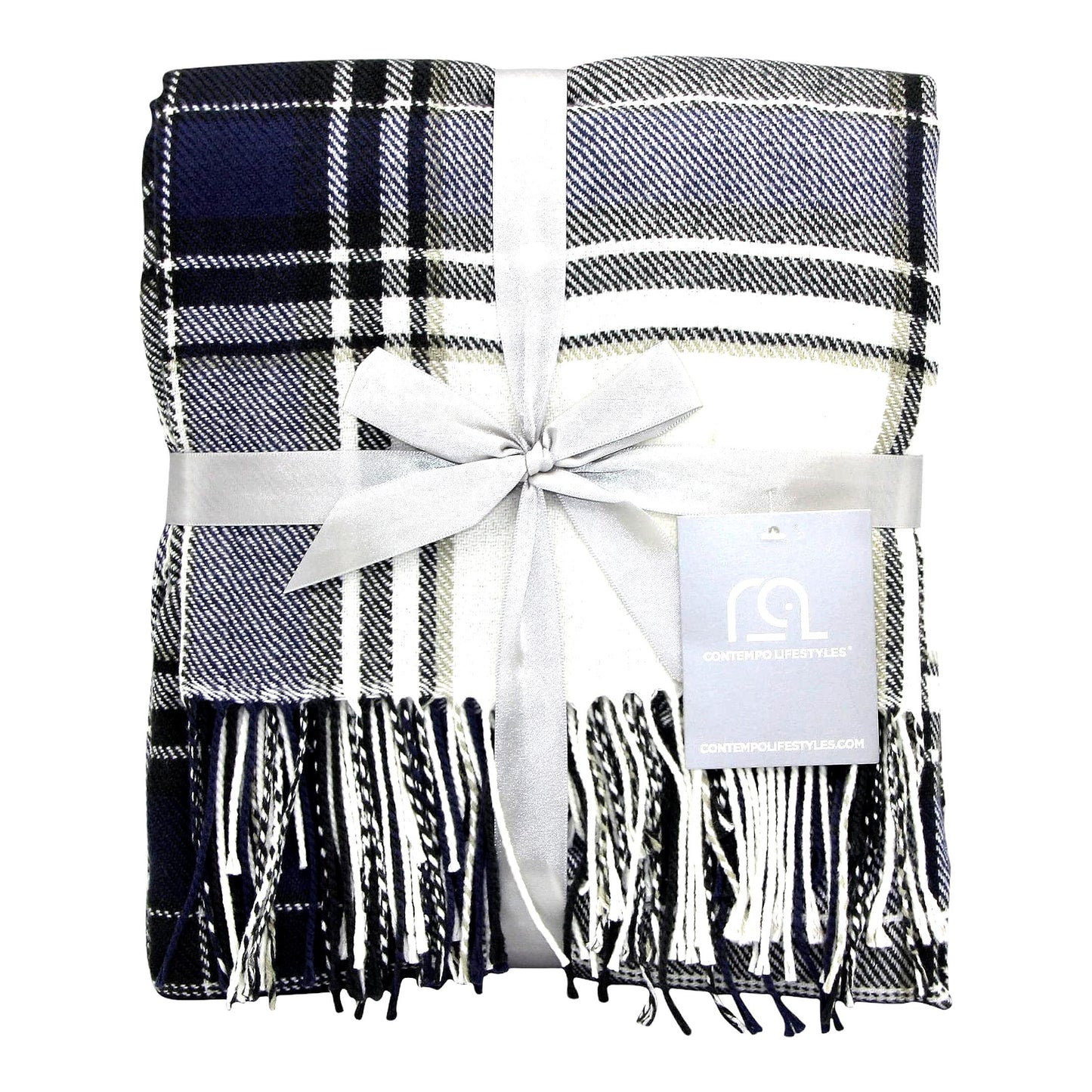 CozyPlaid Ultra-Soft Throw Blanket - Lightweight 50x60, Perfect for Living Room, Couch, and Gifts for Him