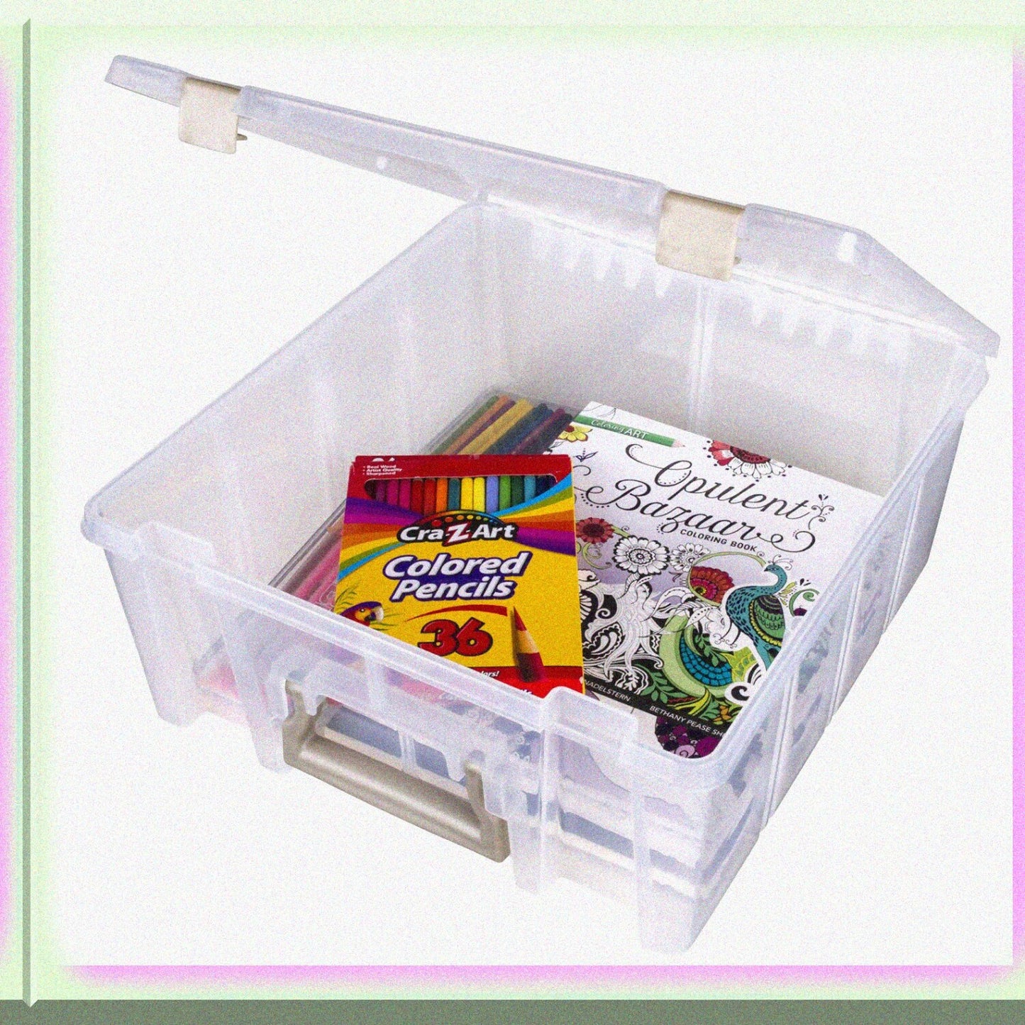 Super Satchel Art Storage Box 8 Compartments