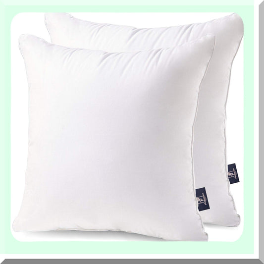 Cotton Comfort Square Pillow Inserts 16x16 Set of 2