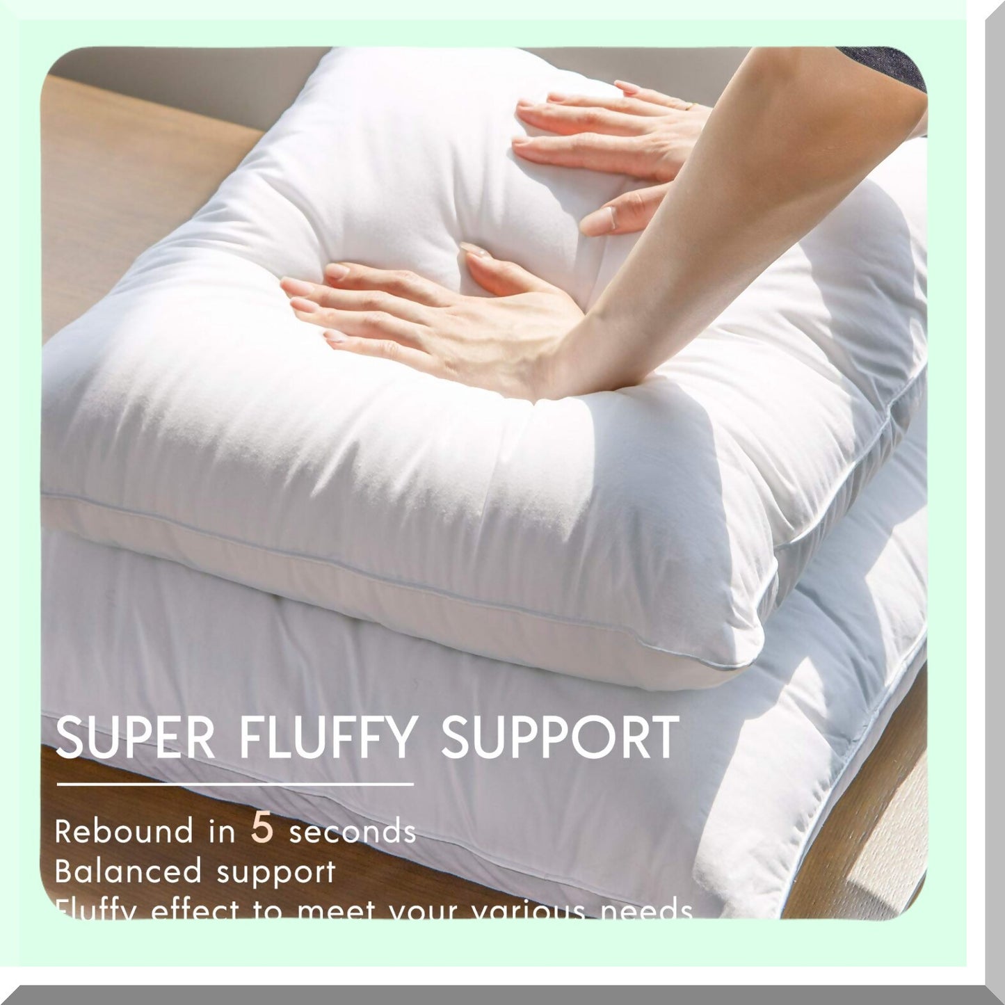 Cotton Comfort Square Pillow Inserts - 16x16 Decorative Cushion Stuffers for Couch - Set of 2 Throw Pillow Forms - Soft Sham Pillows for Home Décor