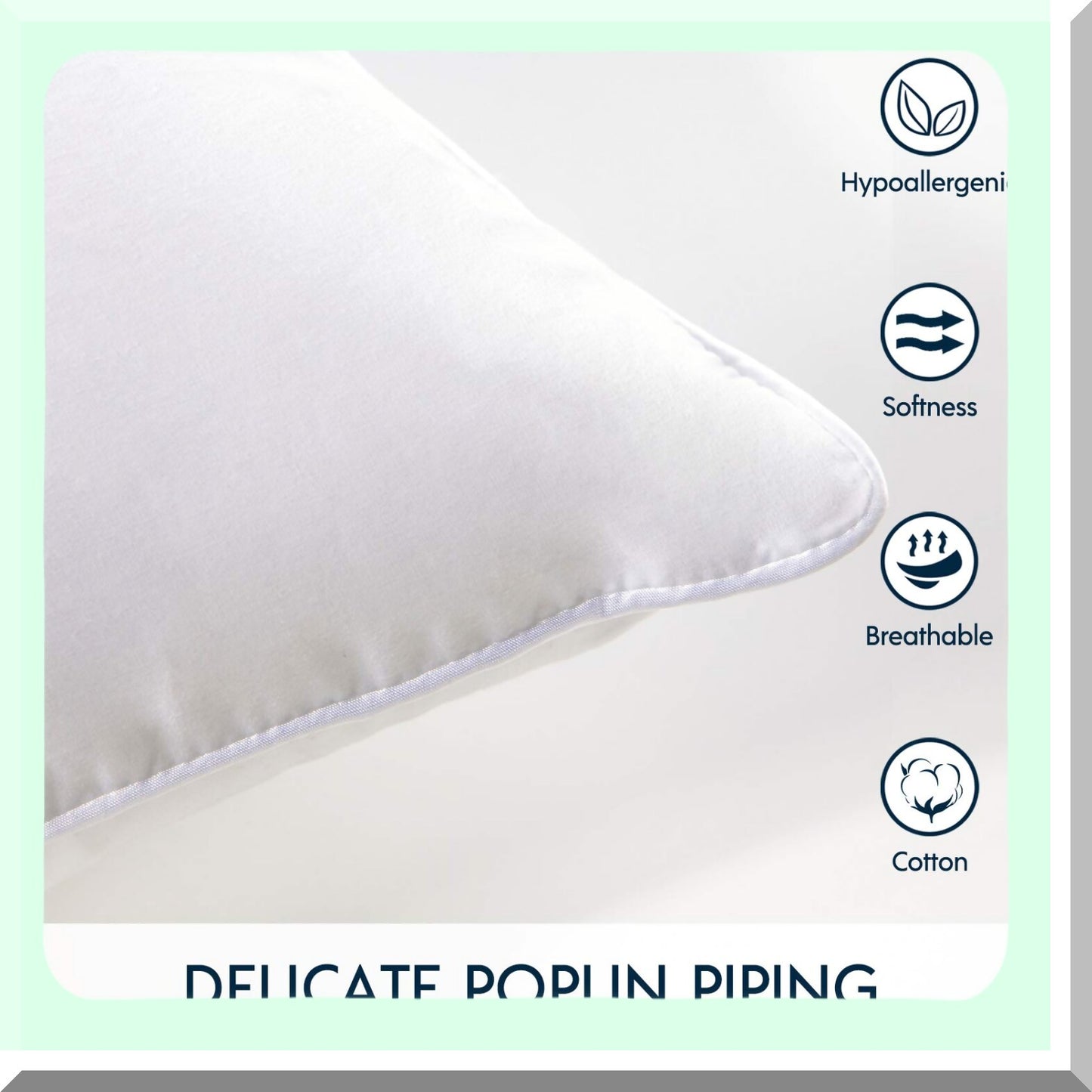 Cotton Comfort Square Pillow Inserts - 16x16 Decorative Cushion Stuffers for Couch - Set of 2 Throw Pillow Forms - Soft Sham Pillows for Home Décor