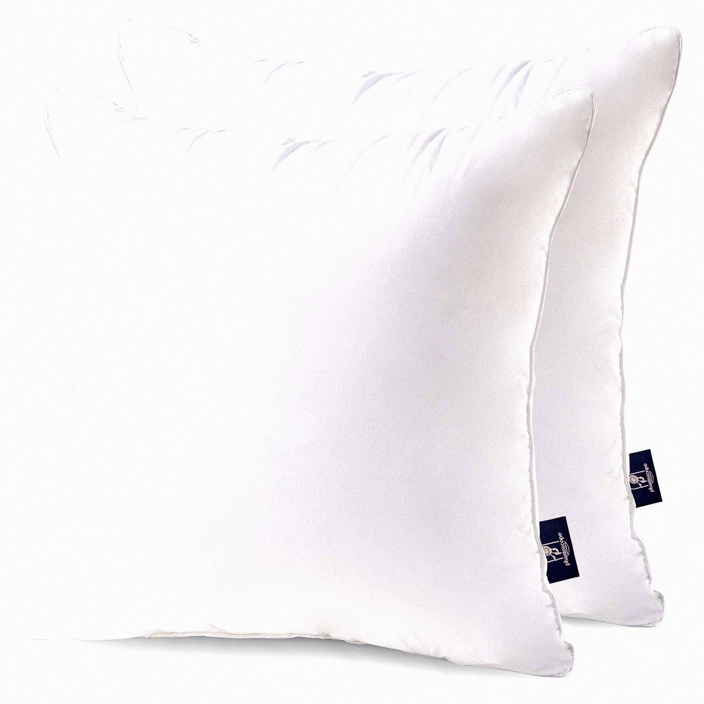 Cotton Comfort Square Pillow Inserts - 16x16 Decorative Cushion Stuffers for Couch - Set of 2 Throw Pillow Forms - Soft Sham Pillows for Home Décor