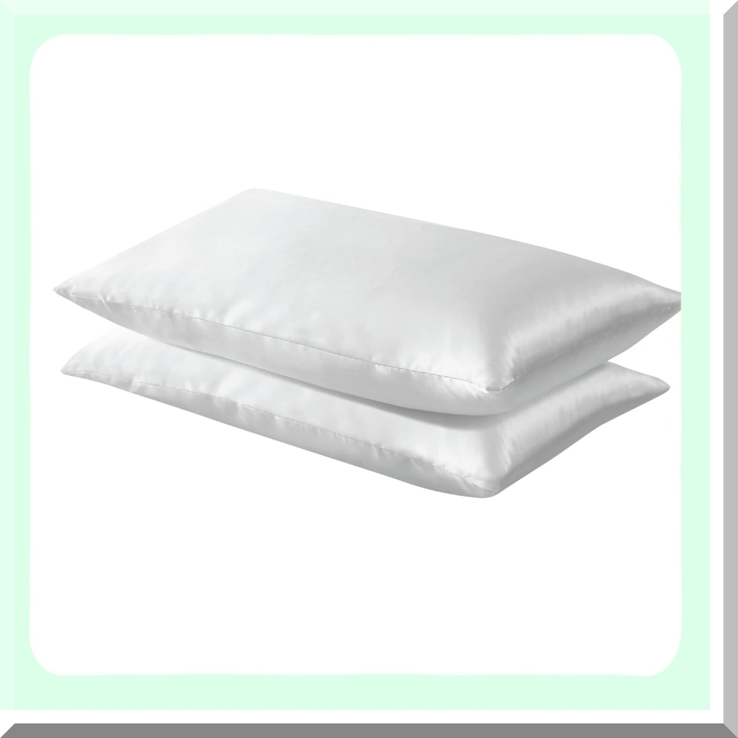 Luxury White Pillowcase Set - 2 Pack Standard/Queen Size Beauty Bed Pillow Covers - Soft & Smooth Microfiber Fabric - Hypoallergenic & Breathable - Hotel Quality Bedding Essentials
