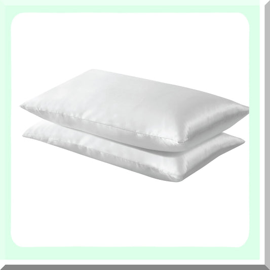 White Pillowcase Set Compatible with Standard/Queen Beds