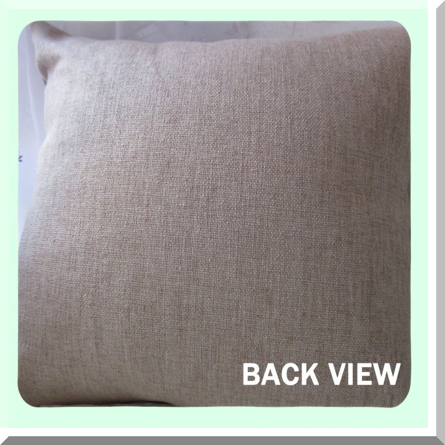 Spring Bliss Burlap Pillow Cover - Season Decoration Holiday Happy Wreath Cushion CC1395 - 18"x18"