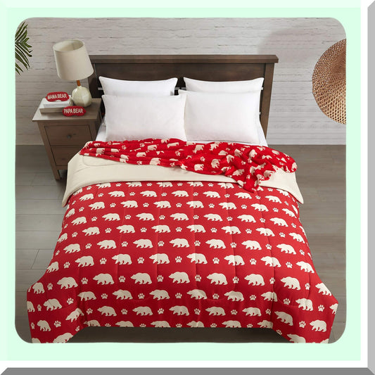Red Bear Cozy Comfort 4-Piece Set Compatible with Mama Bear Theme