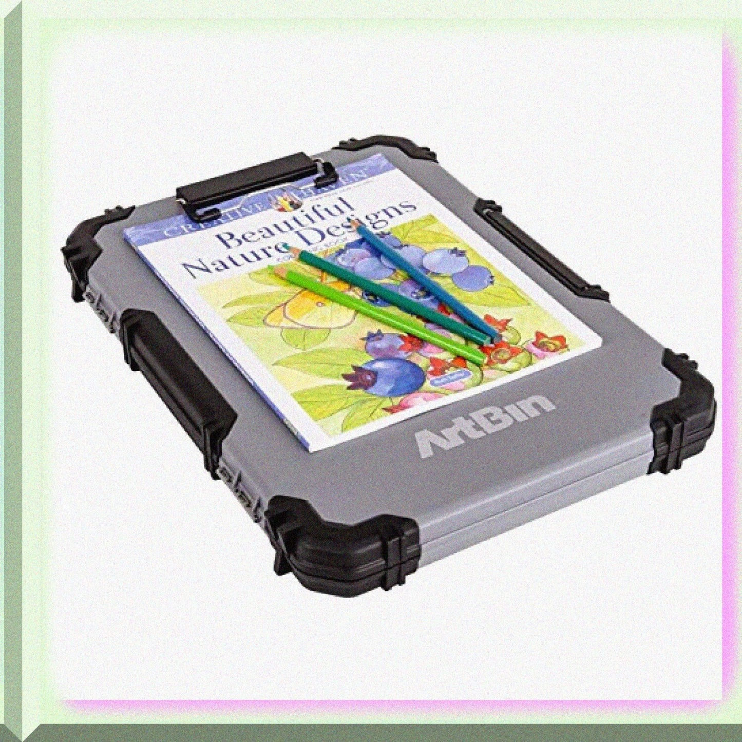 6838AG Portable Grey Sketch Board with Internal Art Storage