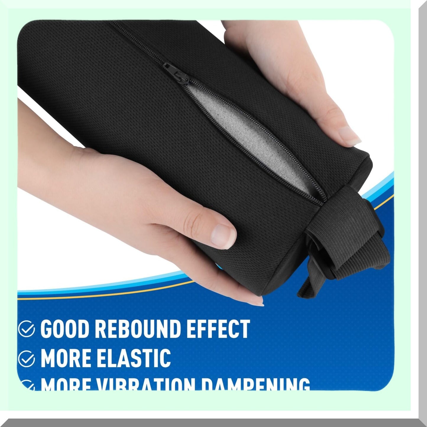 ErgoComfort Lumbar Support Pillow - Memory Foam Back Cushion for Office Chair, Car, Gaming Chair - Washable Cover, Relieve Back Pain & Improve Posture - Black