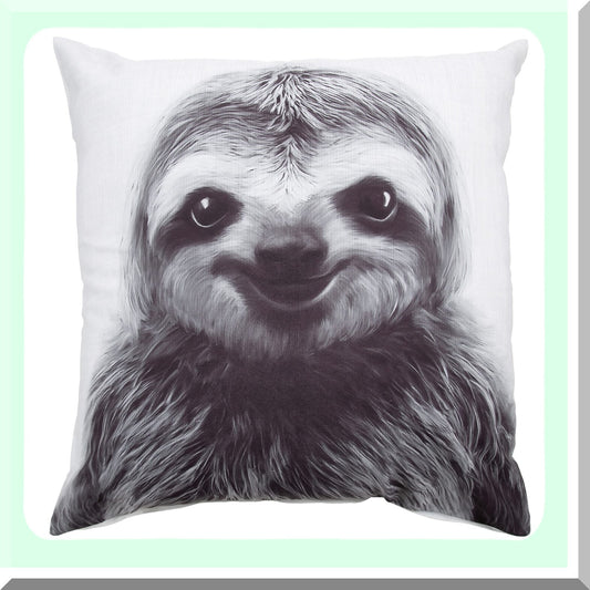 SlothPrint Decorative Pillow Cover Compatible with 24x24 Square Cushions