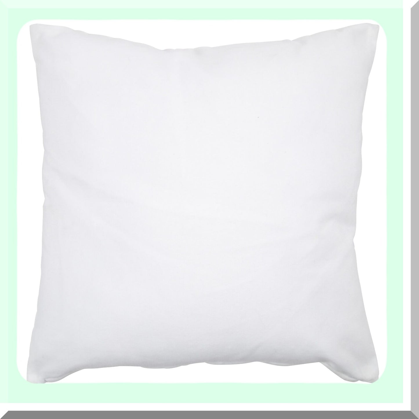 SlothPrint Decorative Pillow Cover - White, 24x24 - Square Throw Cushion Case for Home Decor, Animal Lover Gift, Soft Cotton Linen Fabric