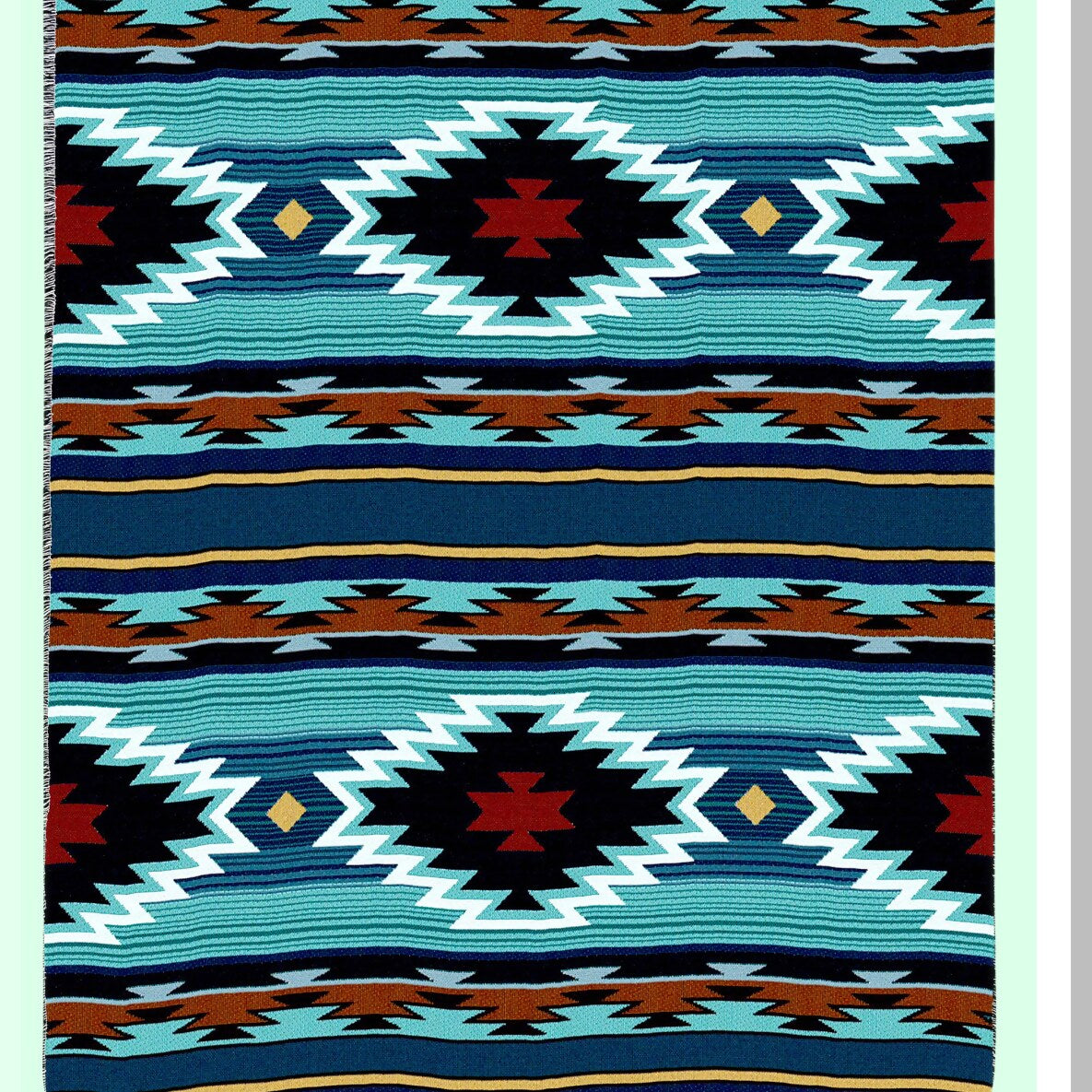 Southwest Cotton Tapestry Blanket - USA Made, 72x54, Perfect Gift