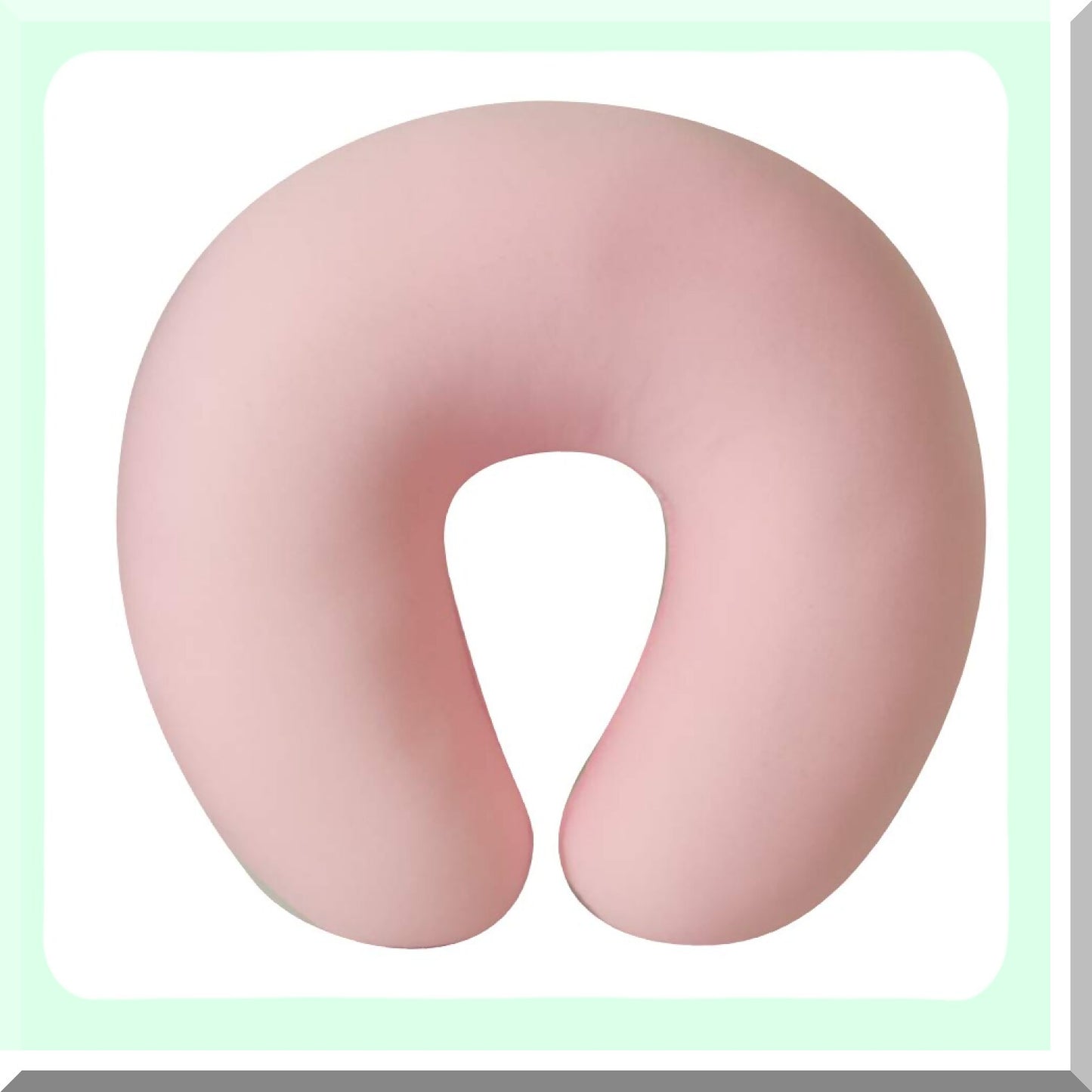 ComfortKids Pink Microbead Travel Neck Pillow - Dual Comfort Support for Kids on the Go! Perfect for Travel, Car Rides, and Nap Time.