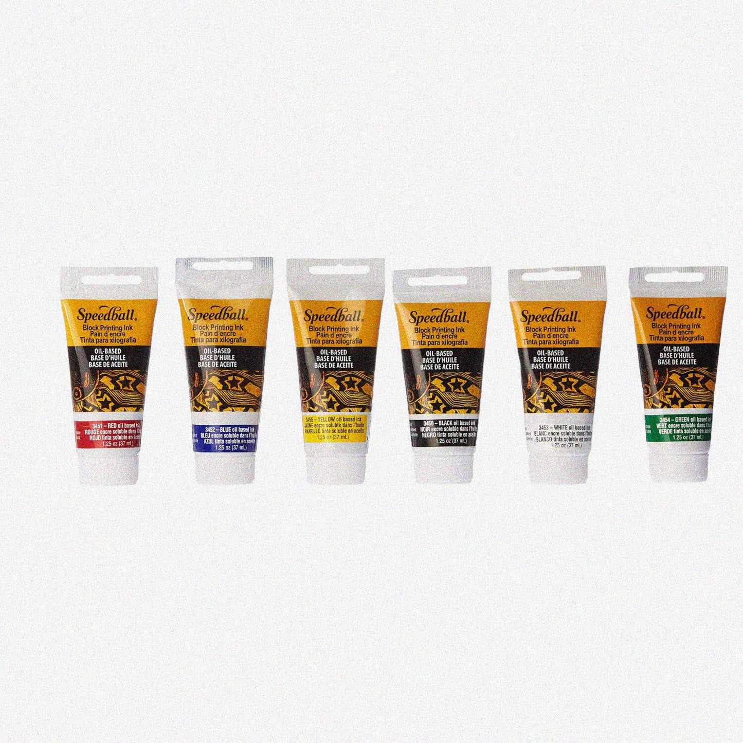 Vibrant Ink Set for Block Printing, 6 Colors, 1.25 FL OZ