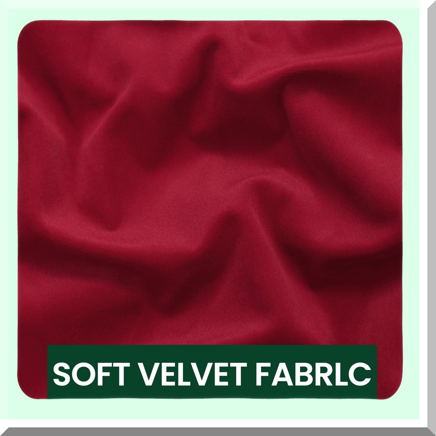 Colorful Velvet Mix & Match Pillow Covers - Set of 4, 18x18 inch, Modern Decor for Sofa Bed & Living Room, Green & Red Soft Throw Pillow Covers
