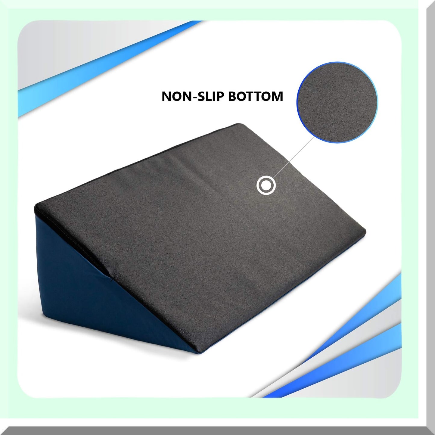 Elderly Sleep Support Wedge - Water Resistant Alignment Pillow for Side Sleepers - Wipe Clean Design for Comfort and Relief