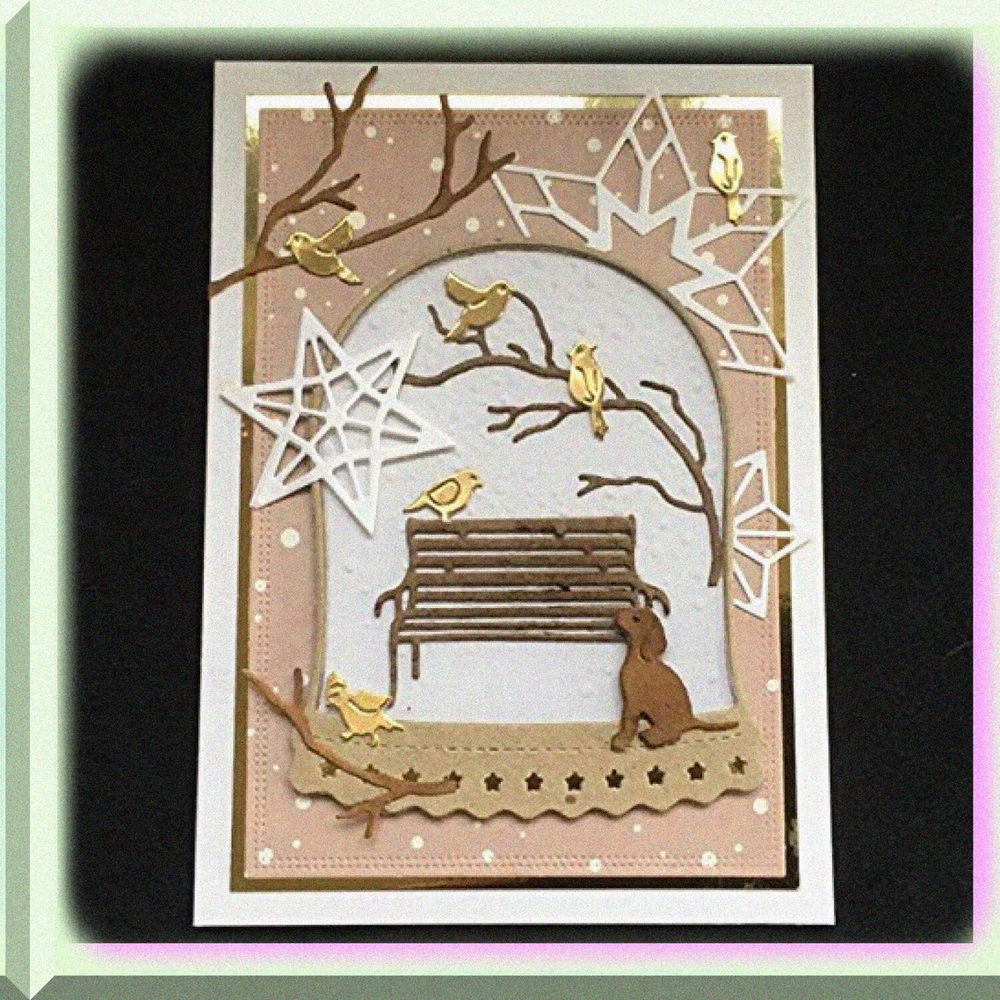 Birds Stay in The Brach Chair Metal Cutting Die 81mm
