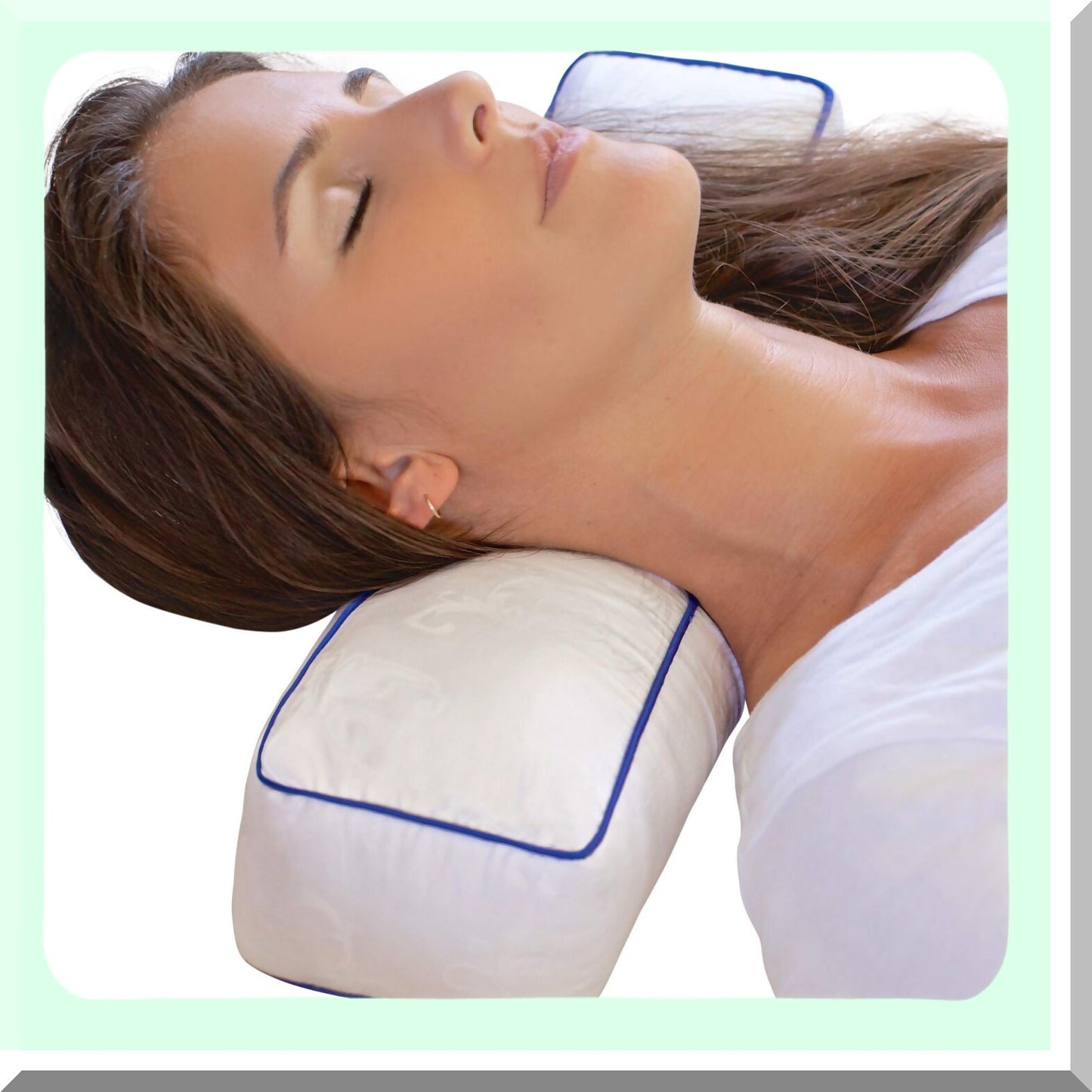 AdjustaRoll Neck Support Pillow - Ultimate Comfort for Sleeping, Spine Alignment, and Travel Relief - Cervical Cylinder Bolster Pillow