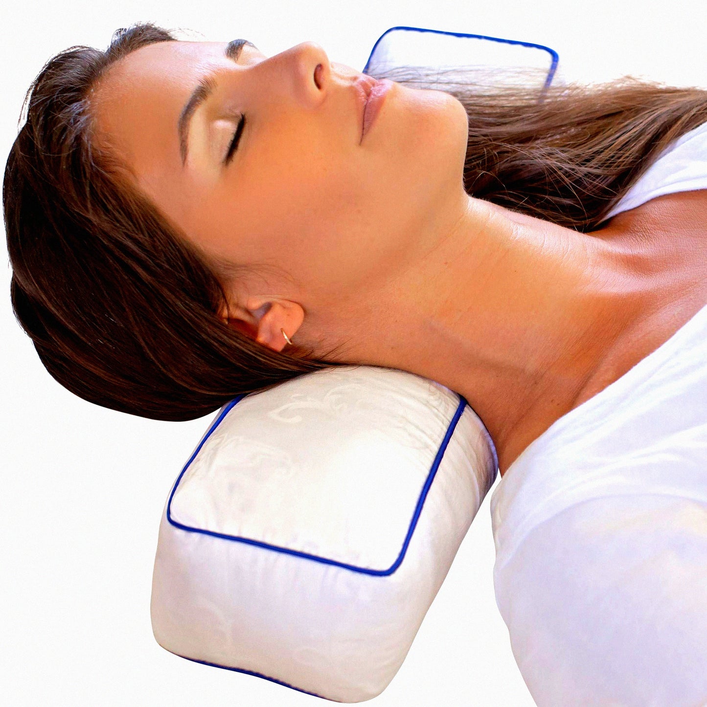 AdjustaRoll Neck Support Pillow - Ultimate Comfort for Sleeping, Spine Alignment, and Travel Relief - Cervical Cylinder Bolster Pillow