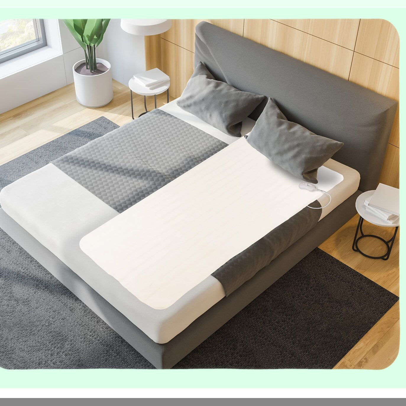 CozyHeat Electric Throw Blanket - Fast Heating, 3 Heat Settings, Auto Shut-Off, Machine Washable, 30x61, White - Perfect for Teens & Adults